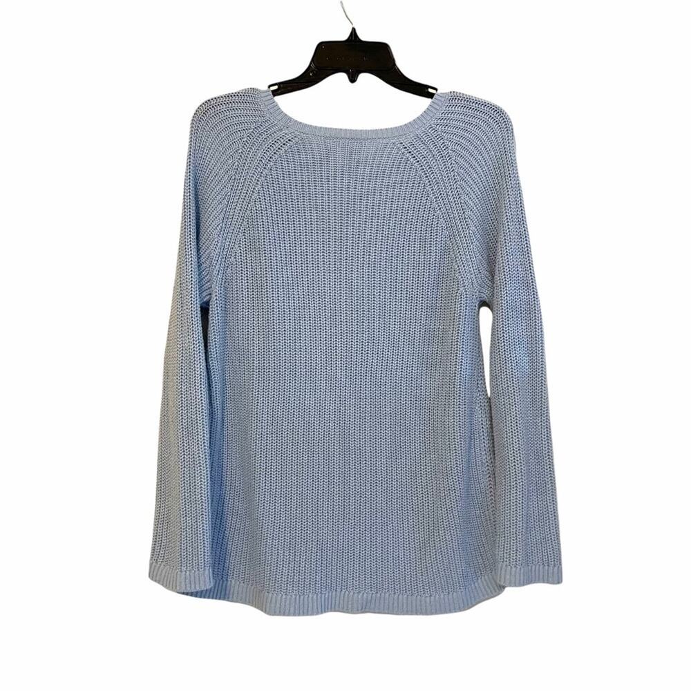 Christopher & Banks Light Blue Crew Neck Sweater - Picture 2 of 7